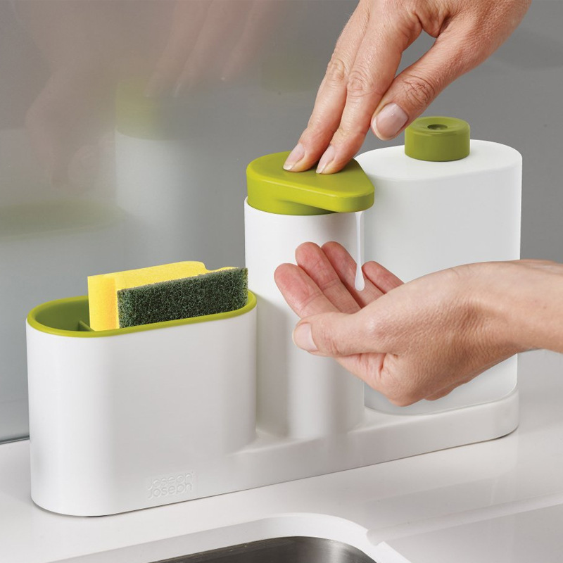 Køkken tilbehør vask sæbedispenser flaske plastflaske til badeværelse og køkken flydende sæbe organisere køkkenudstyr