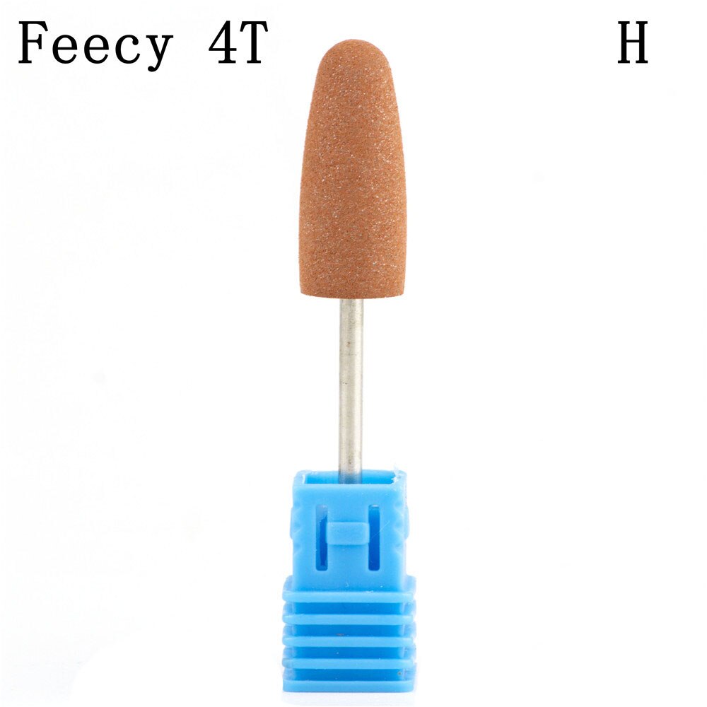 Boule caoutchouc ongles forets pierre céramique fraisage corindon coupeurs brosse électrique Machine rotative vernis manucure outils fefairy 4T: Feecy 4T H