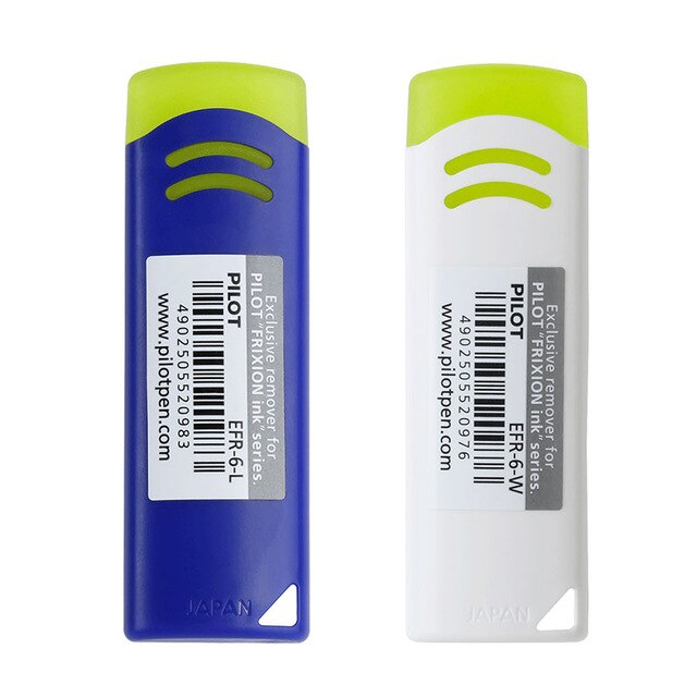 2pcs Japan PILOT EFR-6 Erasable Rubber Frixion Series Friction Eraser Blue/White Erasable Pen Special Eraser Wipe Clean Withou: Mixed