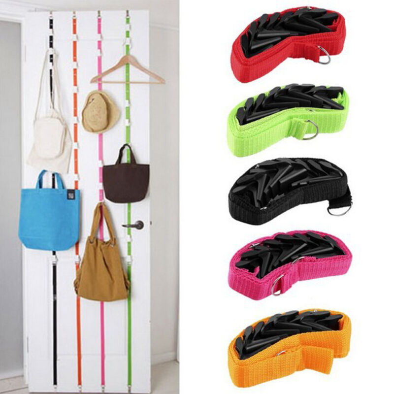 8 Hooks Adjustable Utility Baseball Cap Rack Hat Holder Rack Organizer Storage Door Closet Hanger