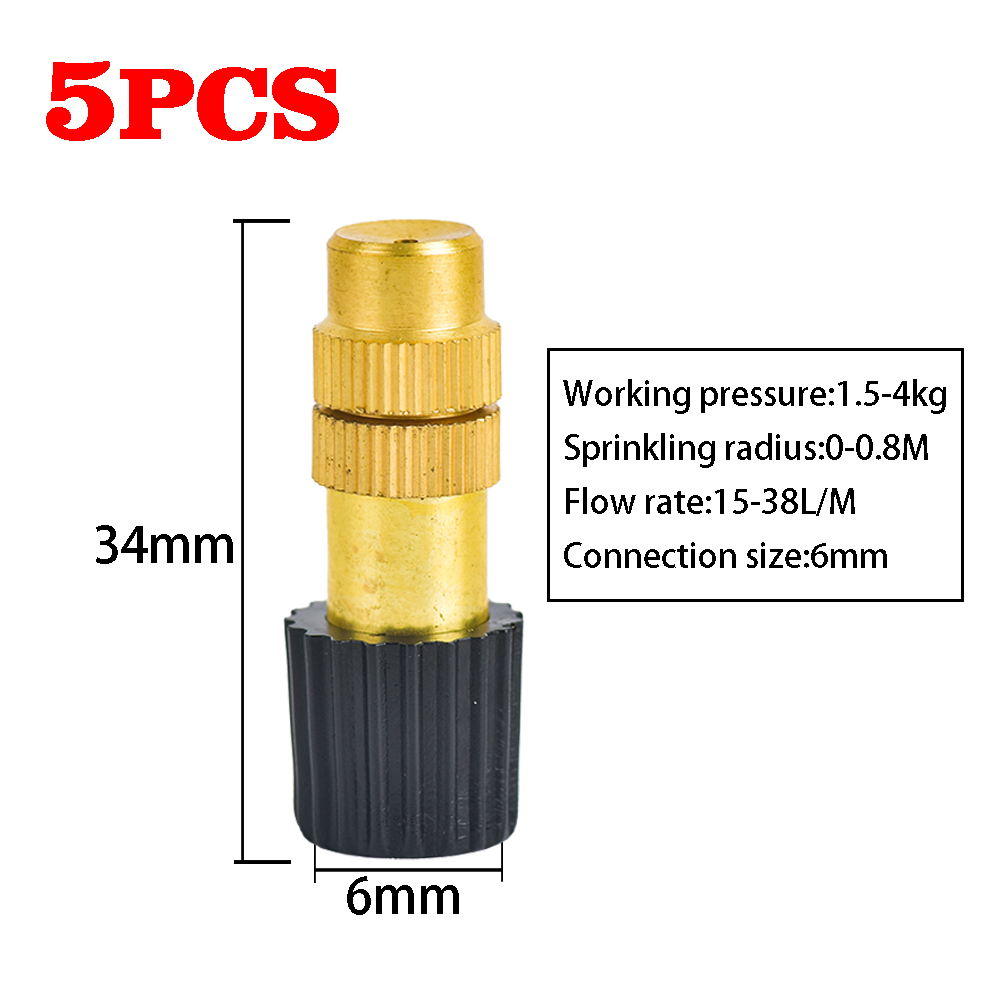 Wisząca dysza zamgławiająca system nawadniania z zraszaczem mgły wodnej 5/7-kierunkowy regulowany zestaw opryskiwacza robić nawilżania szklarni: żółty