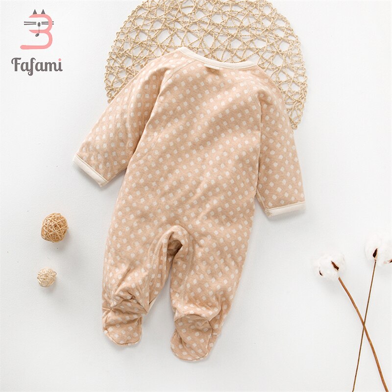 Footies Pasgeboren Baby Boy Kleding Biologisch Katoen Lucky Kind Baby Meisje Kleding Geen Geverfd Veilig Kinderen Baby Kostuum bebes jumpsuit