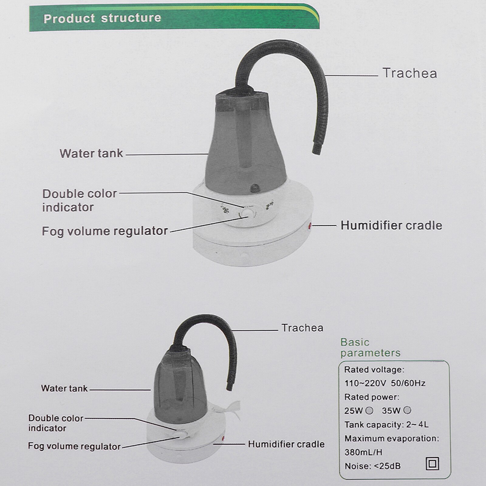 4L Amphibians Terrarium Mist Reptile Humidifier Climbing Mister Pet Box Humidifying Atomizer for Snake Turtle Lizard Water Tank