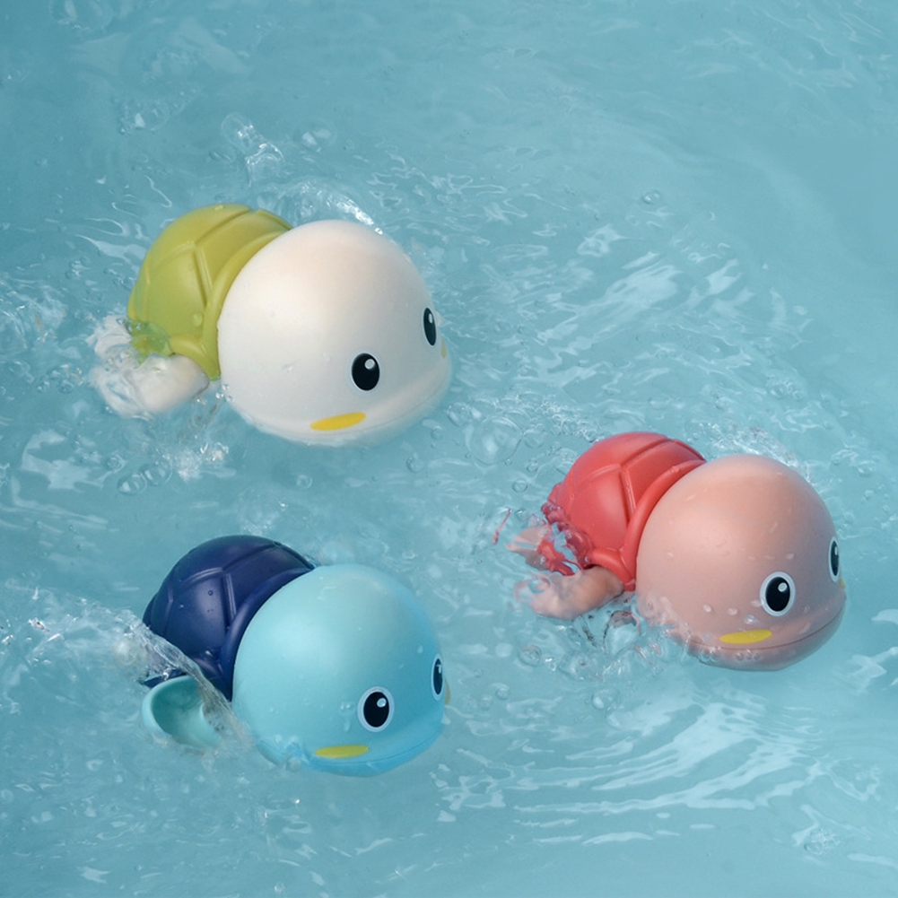 Sjov baby strand badning legetøj badeværelse børn sød skildpadde urværk svømning dryssende brusebad svømning vand legetøj børn
