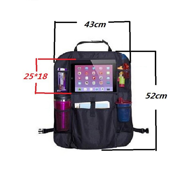 Bolsa de almacenamiento para asiento de coche para niños, organizador de seguridad para asiento de coche, bolsa colgante trasera, malla