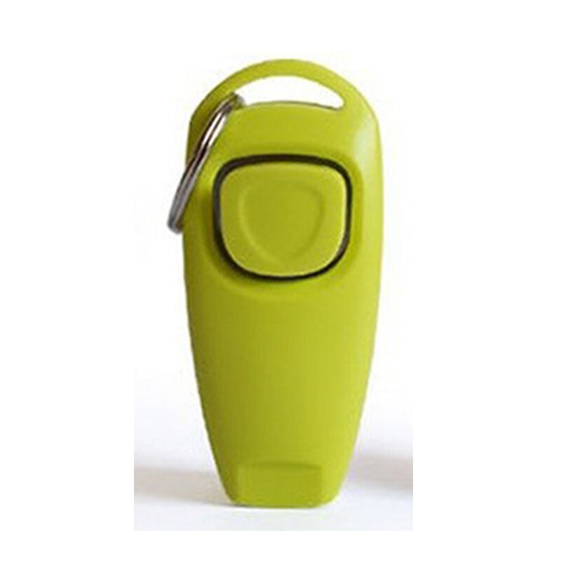 Pet Dog Whistle En Clicker Puppy Stop Barking Training Aid Tool Clicker Draagbare Trainer Huisdier Producten Levert: Licht Groen