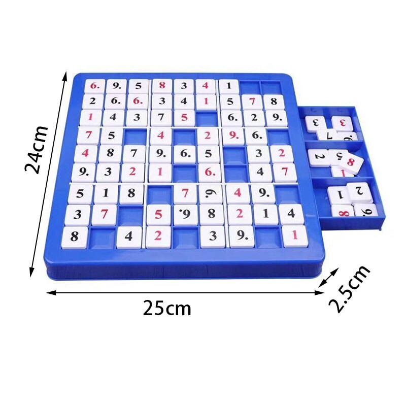 Sudoku Puzzle Toy Jigsaw Number Board Set Desktop Nine Grid Learning Educational