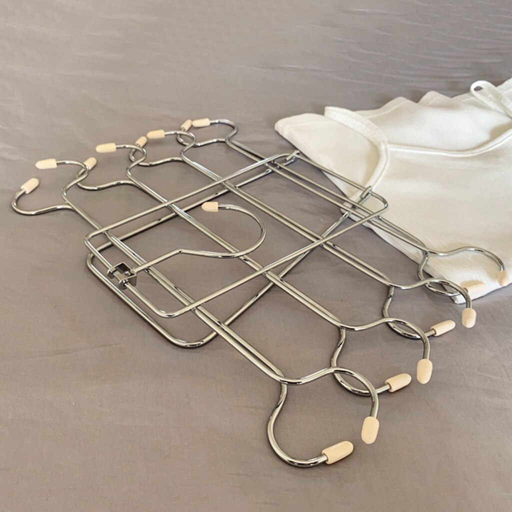 8 Tier Multi-function Foldable Clothes Hanger Underwear Racks Holders Clothes Storage Drying Hanger Portable 360 Rotating Hooks