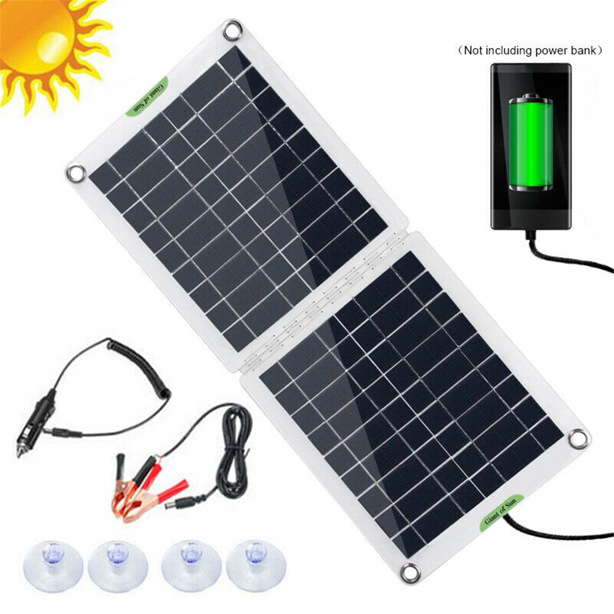 Joustava aurinkopaneeli taitettava 60w akkulaturi kotipakkaus 5v usb puhelimeen 12v autoon veneeseen matkailuautoon vaellukseen retkeilyyn matkailuun kiinaan