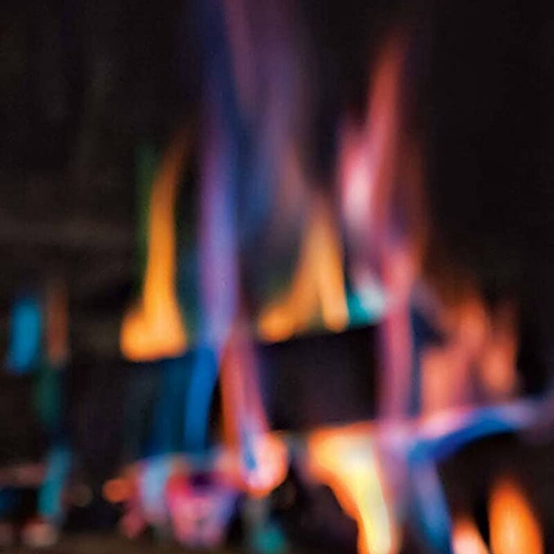 Neue Brennenden Kamin Tannenzapfen Holz Brennen Zubehör, Kamin, Lagerfeuer, Feuer Grube Blau Und Grün Farbige