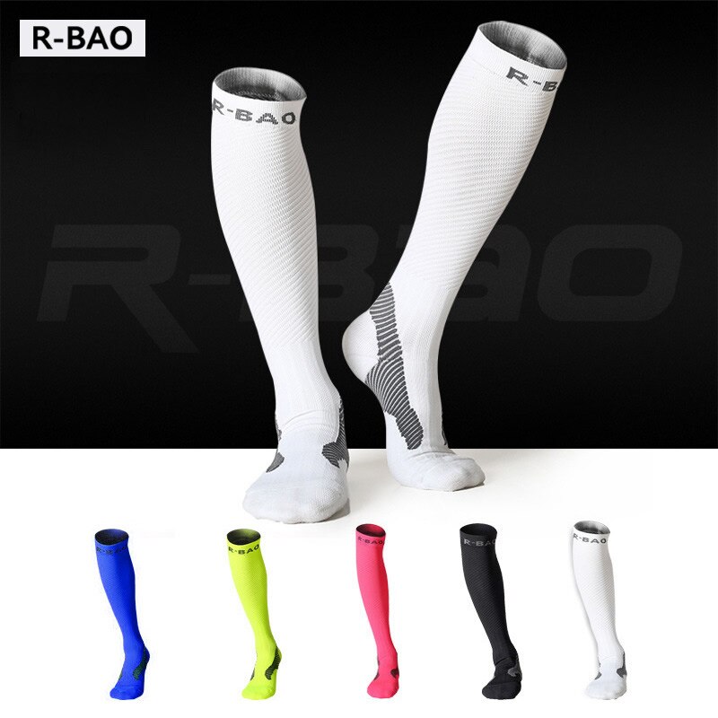 Adults Cycling Socks Men Women Night Running Long Socks Compression Function Stocking Leggings Socks