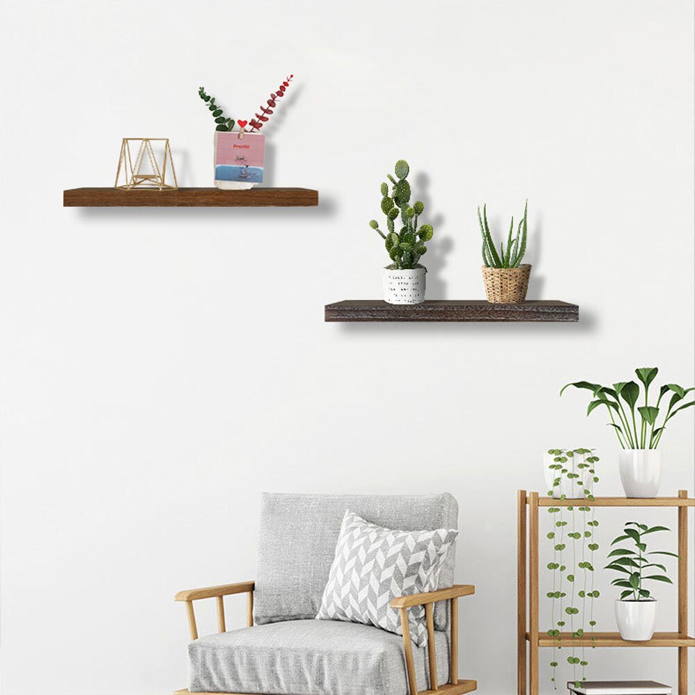 Wall Mounted Rustic Floating Shelves Wall Mount Display Rack Decor Floating Shelves Rustic Wood Wall Shelf Home Storage