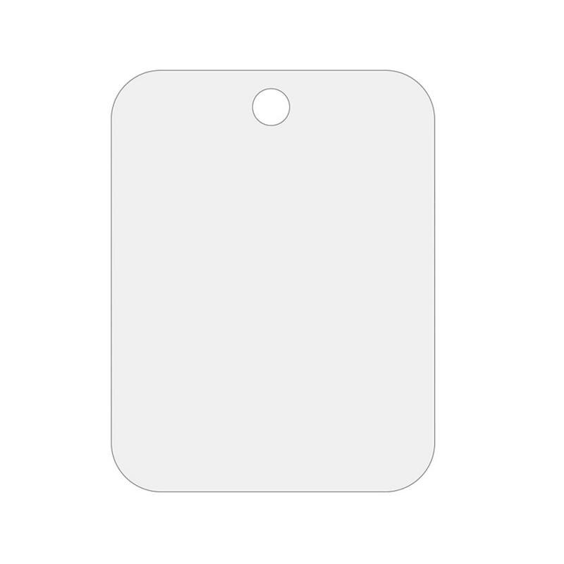 Silver Acrylic Hanging Shaving Mirror Portable Travel Anti-Fog Shower Mirror Acrylic Shower Mirror For Man Shaving Mirror: Default Title