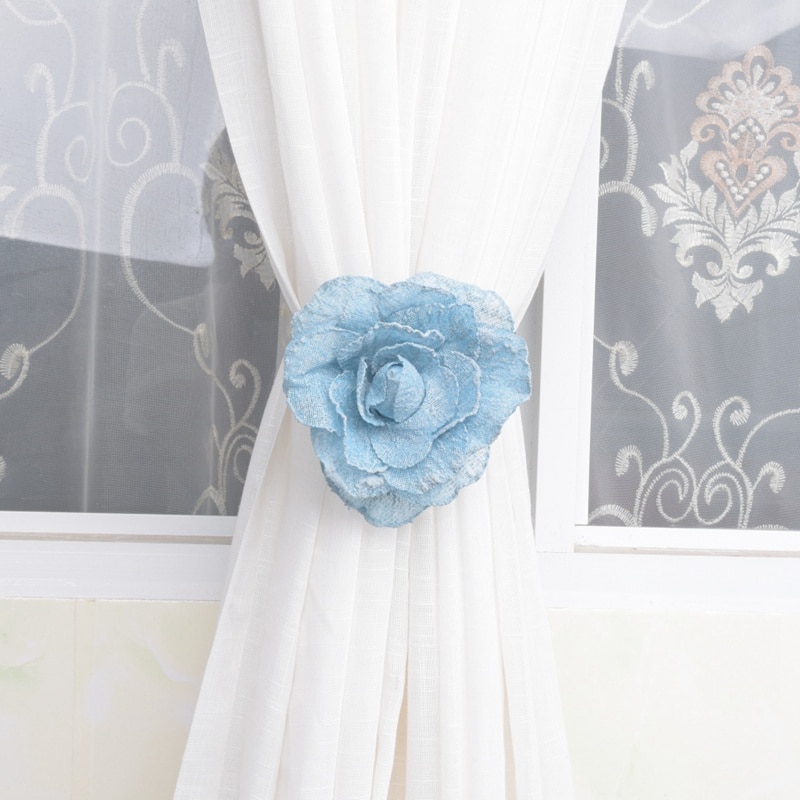 Neue 1pc Blume Vorhänge Tieback Magnet Vorhänge Schnalle Magnetische Vorhang Halfter Vorhang Gurt Zubehör