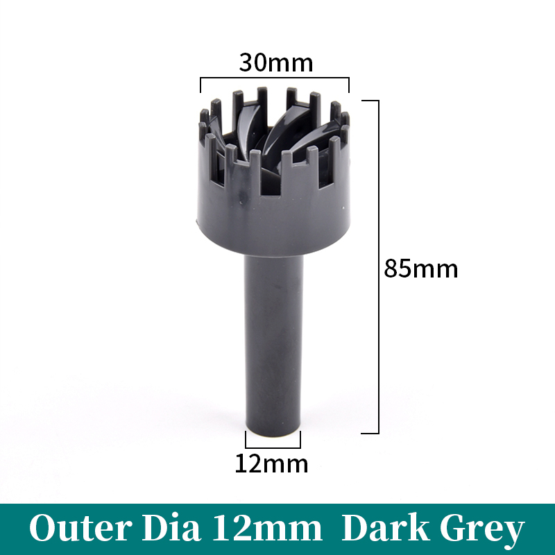 12 ~ 20Mm Aquarium Skimmer Acryl Lelie Pijp Spin Oppervlak Instroom Uitstroom Water Plant Tank Filter Reiniging Aquarium Accessoires: WHITE