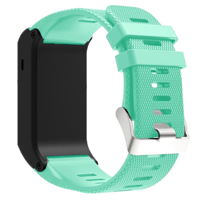 Sport silikonrem för garmin vivoactive hr handledsrem armband band band för garmin vivoactive hr utbytesband armring: Mintgrön