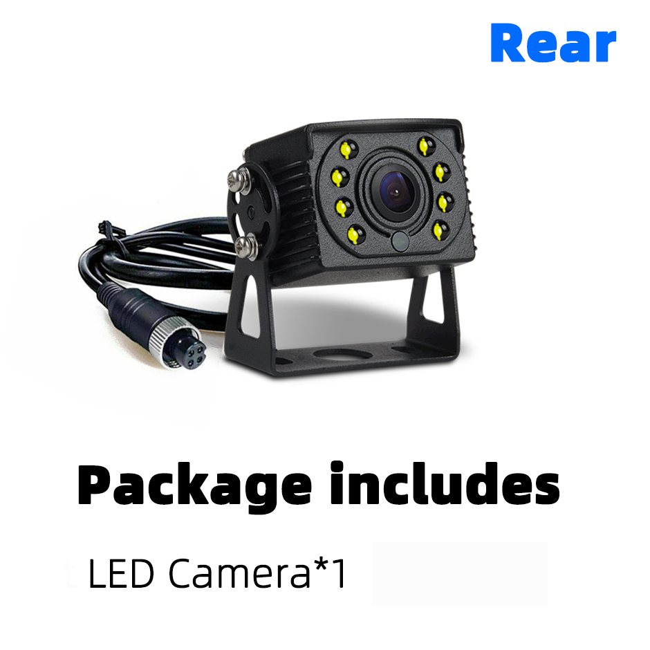 car Rear View Camera UV sensor light control AV 4 pin aviation For Truck/Trailer/Pickups/RV Truck Backup Camera Heavy Duty QXNY: add 20m AV cable