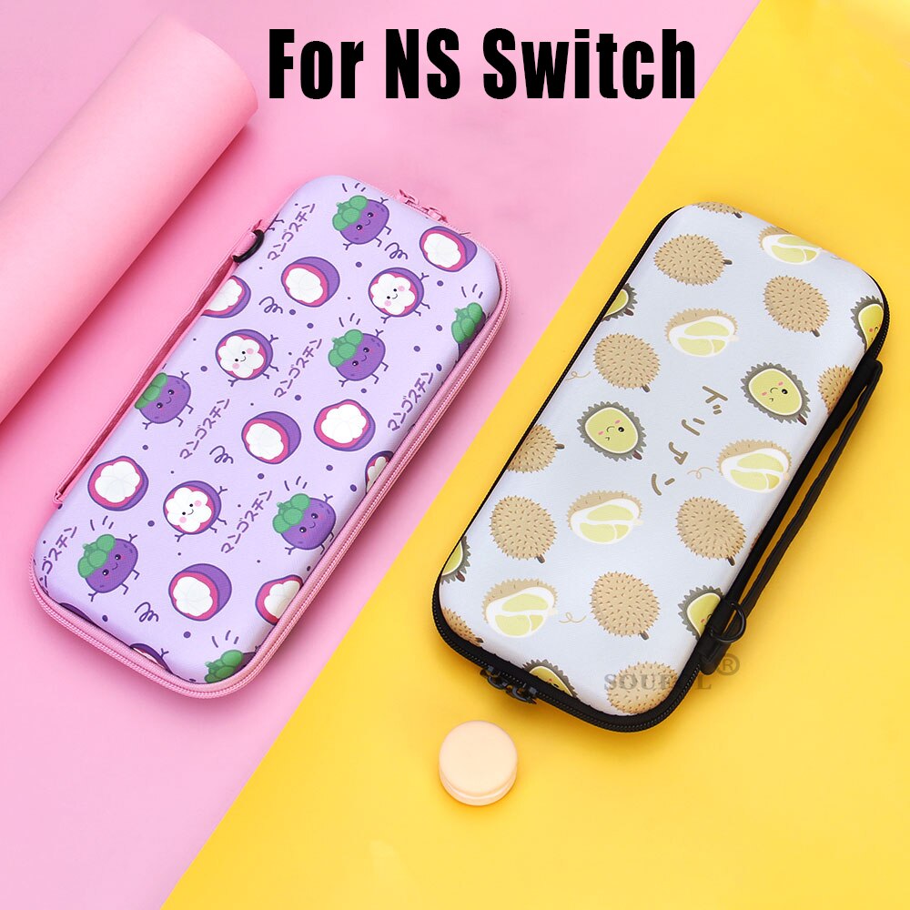 Cute Cartoon Storage Bag For Nintend Switch Kawaii Travel Carry Protective Case Game Console Box Shell with Lanyard