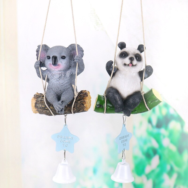 Campanas creativas de dibujos animados Windchime, campanas de latón para decoración de hogar, jardín, colgante de oficina