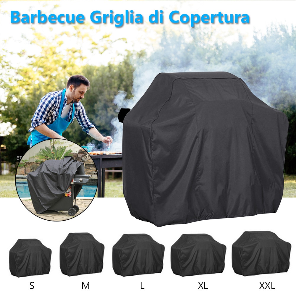 5 Sizes BBQ Cover Waterproof Grill Accessories Barbecue Covers for Weber Gas Large Barbeque UV Outdoor Garden BBQ Accessories