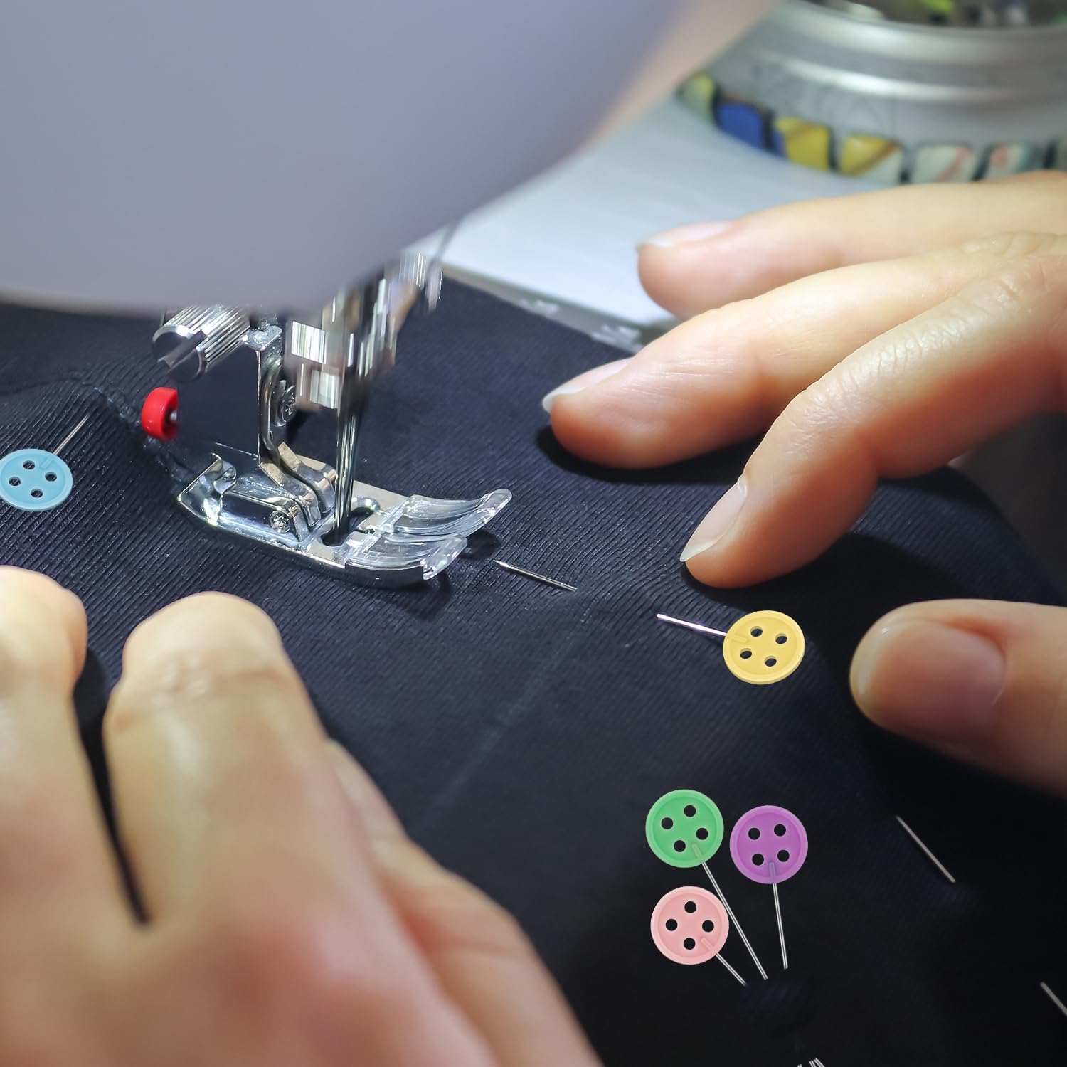 100 Uds. Alfileres de costura, alfileres de retales para bordado, herramientas para acolchar, bordado, aguja de costura, accesorios de costura DIY, herramientas