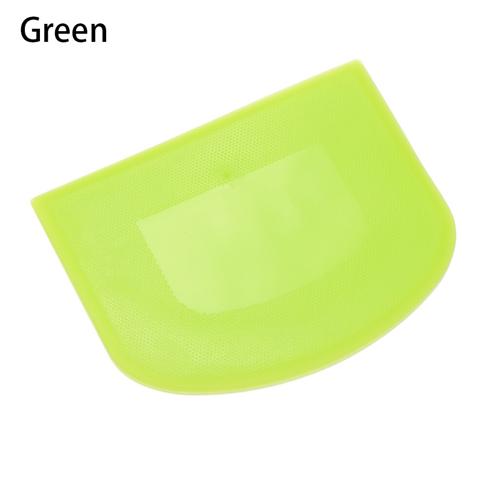 1 PC Kitchen Dough Scraper Eco-Friendly Smooth Edge Baking Pastry Cutter Tools Cream Spatula Cake Decorating Supplies: Green