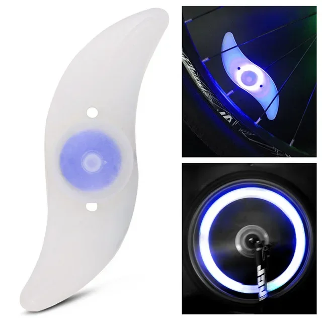 LED Fahrrad Rad Licht wasserdicht Fahrrad Nacht Sicherheit Radfahren Warnrad Speichen Licht 3 Modi Fahrrad dekorative Ausrüstung: Black