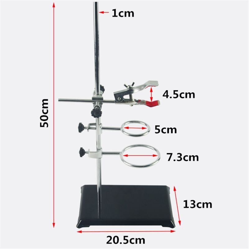 1 Set Laboratorium Stands Ondersteuning En Laboratorium Klem Lab Clips Fles Klem