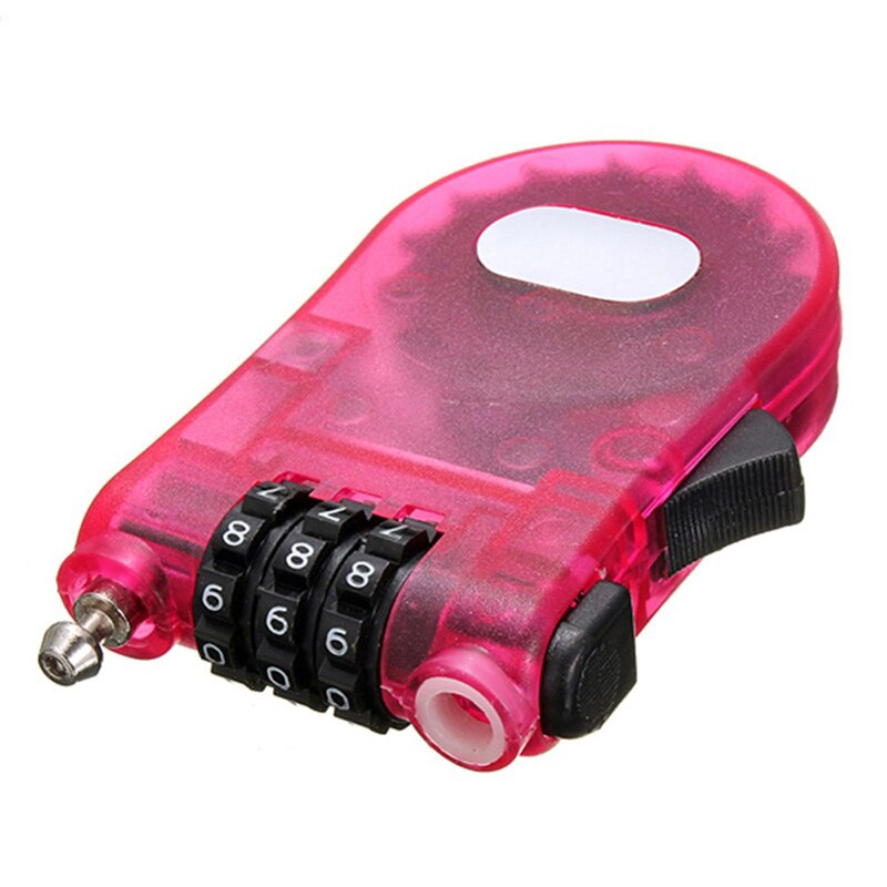 1 Pc Retractable Combination Cable Code Lock Helmet Luggage Safety 3 Digit padlock Bicycle Rock Password Lock