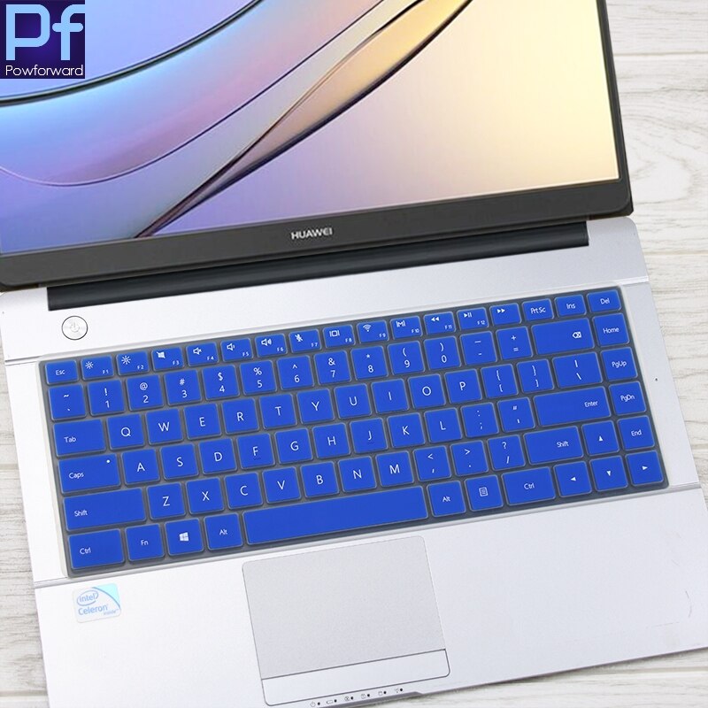 Silikoninen kannettavan tietokoneen näppäimistön kansi matebook huawei matebook  d 15.6 '' mrc -w50 pmrc -w60 pl-w19 pl-w29 15.6 tuuman suoja: Sininen