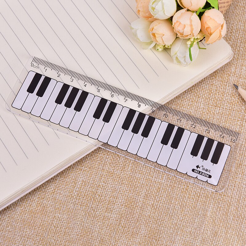 1pcs Music Ruler plastic Rulers Primary School Students Child Painting Measuring Scale Ruler
