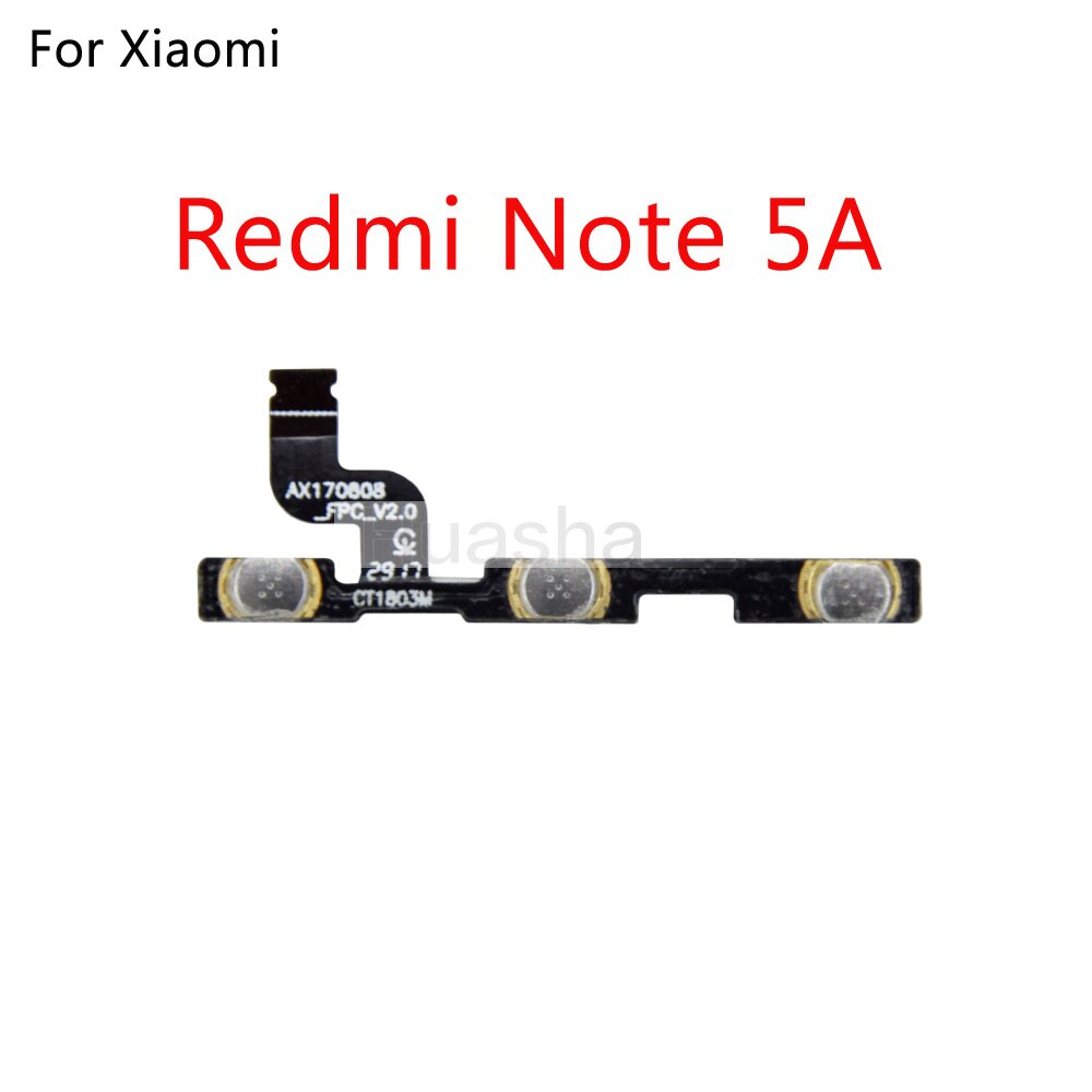 Power Volume Button Switch On Off Button Flex Cable For Xiaomi Redmi 3 3S 4A Note 2 3 4 5 Plus Pro 4X S2: Redmi Note 5A