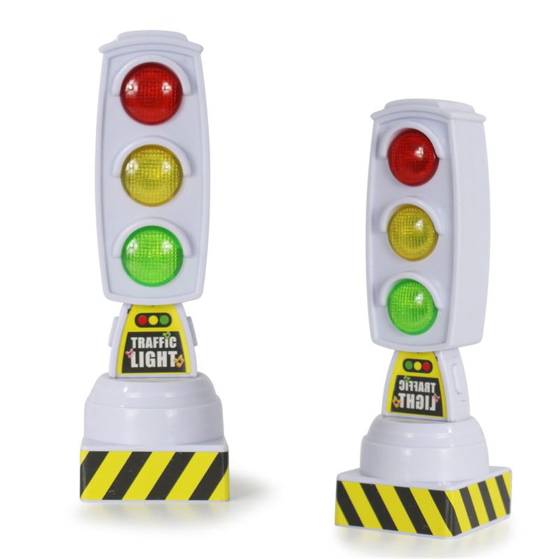 Singing Traffic Light Toy Traffic Signal Model Road Sign Suitable For Brio Train Children Track Series Toy Accessories