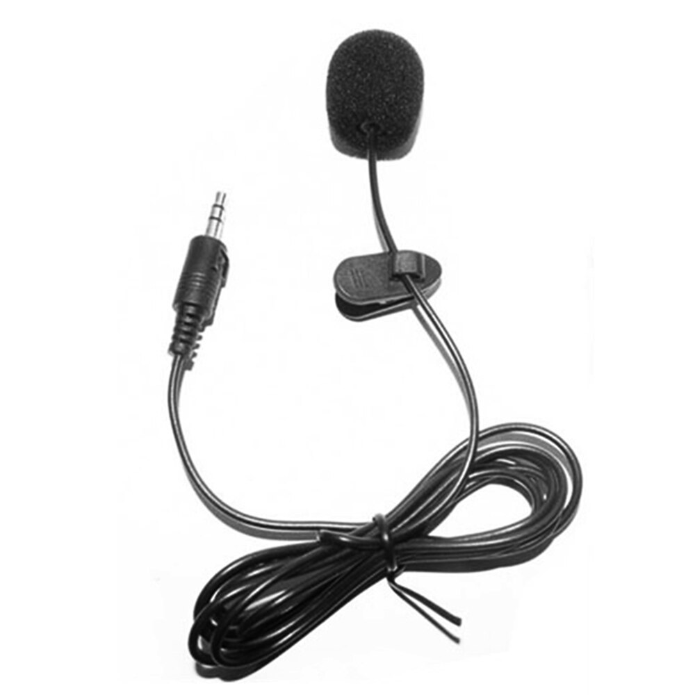 Externe Clip-On Revers Lavalier Microfoon 3.5Mm Jack Telefoon Mic Handsfree Wired Condensator Microfoon Voor Onderwijs Speeching