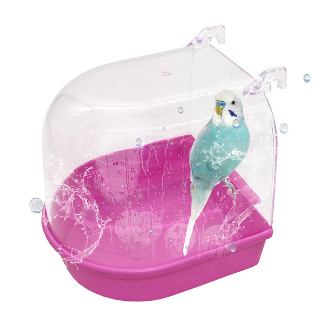 Vogel Dusche Klar Kasten Kunststoff Sittich Baden Badewanne Papagei Schlecht Kasten Papagei Badewanne Kleine Ebene Käfige Haustier Zubehör