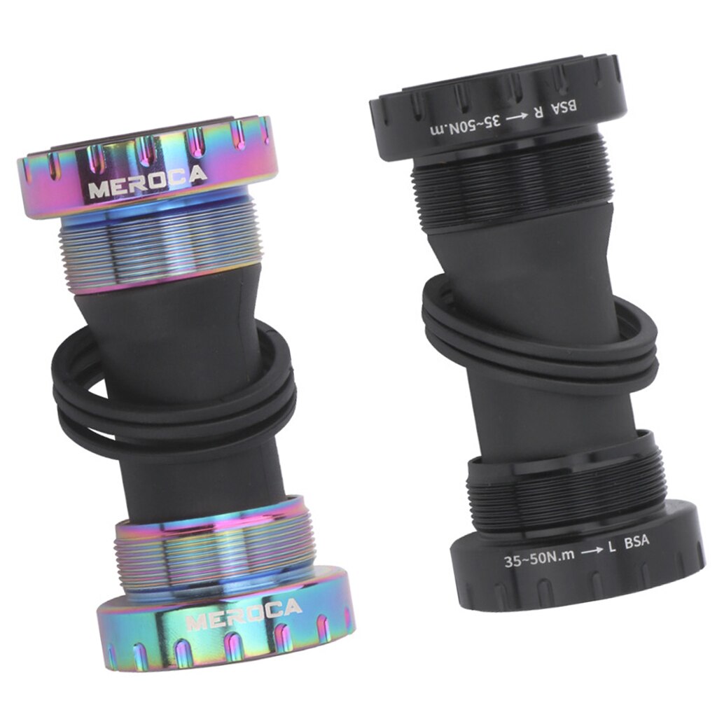 Ultralight Bike Bottom Bracket MTB Road Bike Threaded Integrative Crankset Sealed Bearings BB for 68-73mm Bottom Bracket Shell