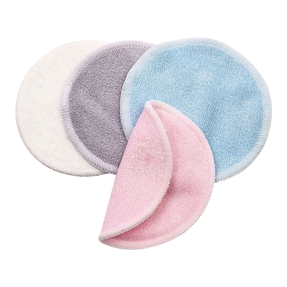 12pcs/Pack Reusable Bamboo Fiber Washable Rounds Pads Makeup Removal Cotton Pad Cleansing Facial Pad Cosmetic Tool Skin Care
