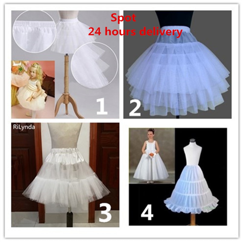 Children Petticoats for Formal/Flower Girl Dress Hoopless Short Crinoline Little Girls/Kids/Child Underskirt