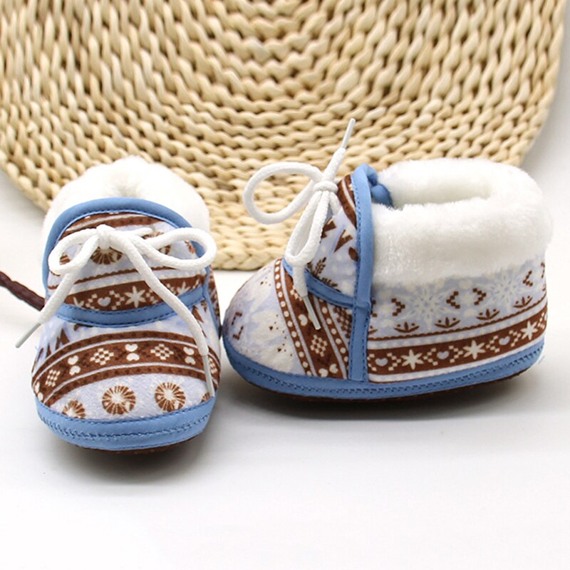 2022 mærker afslappet nyfødt spædbarn pige dreng baby sne støvler støvler vinter varm stil små børn strappy sko 0-18m