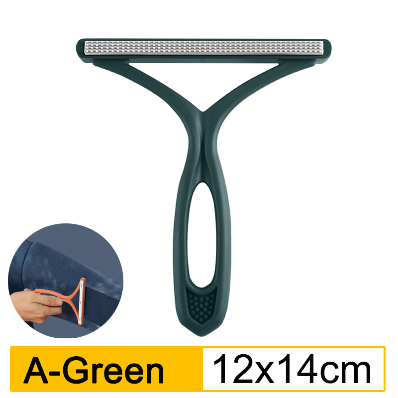 2-IN-1 Double-sided Lint Remover Handle Shaver Brushes for Clothes Carpet Sweater Pet Fur Hair Catcher Scrapers Cleaning Tools: Red