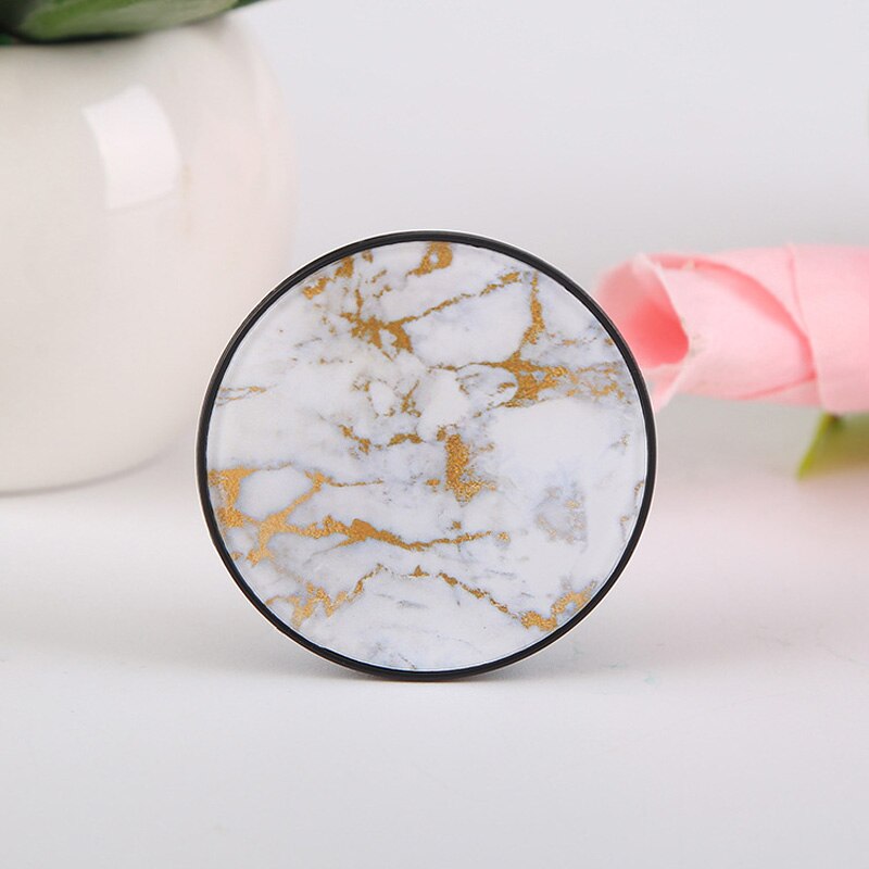 Marble Expanding Mobile Stand Grip Mount Phone Socket Fold Mobile Smartphones Pocket Desktop Stand Bracket Phone Holder: 3