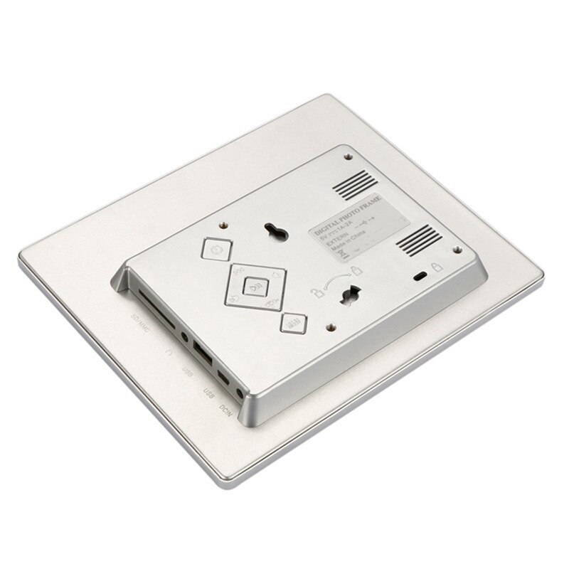 NEUE-8 Zoll Digitaler Foto Rahmen Metall Rahmen HD 1024X768 Elektronische Bilderrahmen mit Fernbedienung, EU Stecker