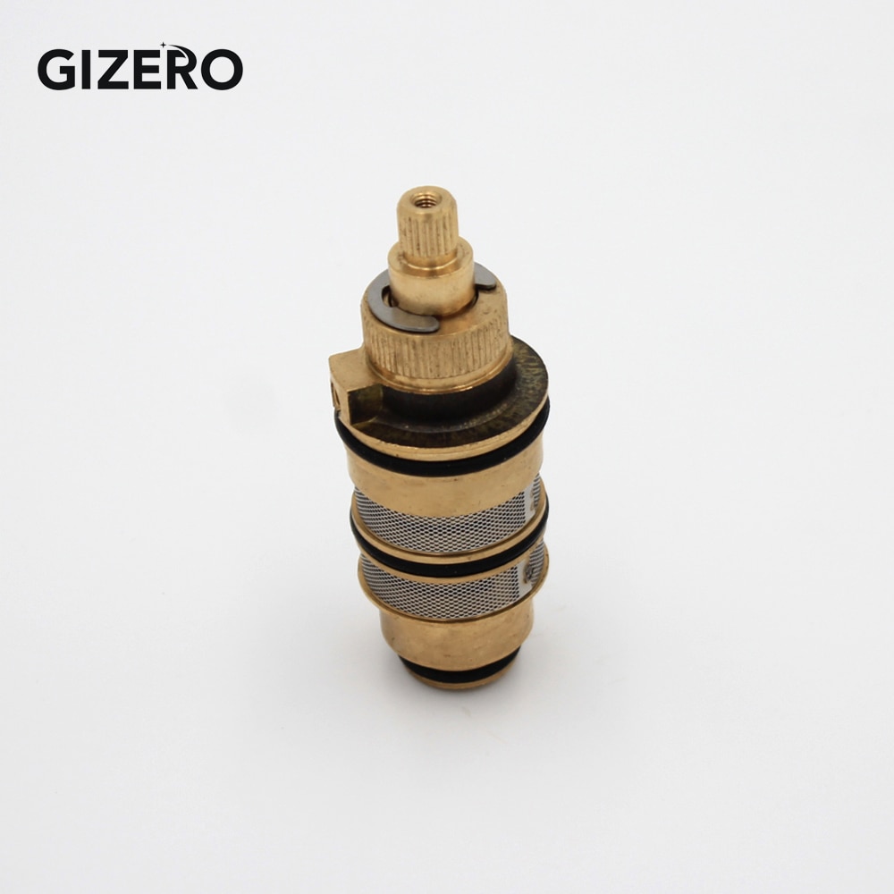 Thermostatic Cartridge Valve Copper Brass Temperature Control Thermostat Shower Mixing Faucet Cartridge Replacement ZR990