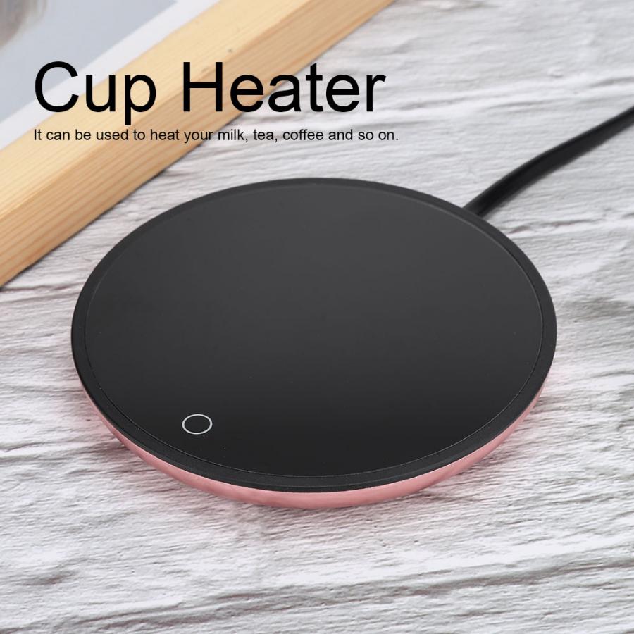 Cup Warmer Electric Waterproof Touch Heating Cup Mat Warm Pad for Coffee Tea Milk Coffee Warmer