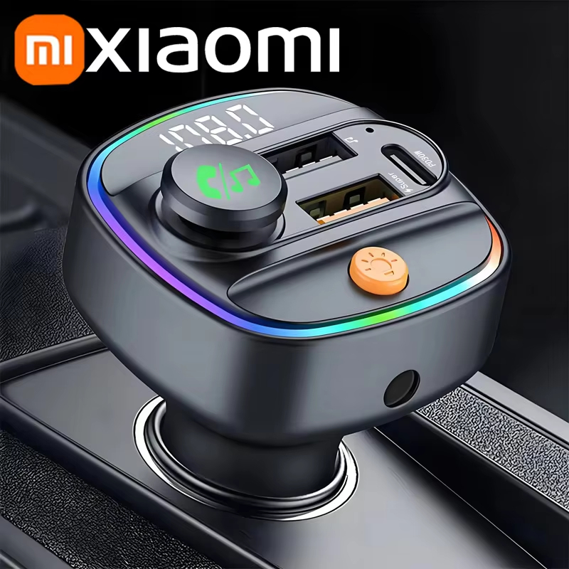 Xiaomi FM Sender Bluetooth 5.3 Freisprecheinrichtung Auto AUX Radio Modulator MP3 Player mit Schnellladeadapter Autozubehör