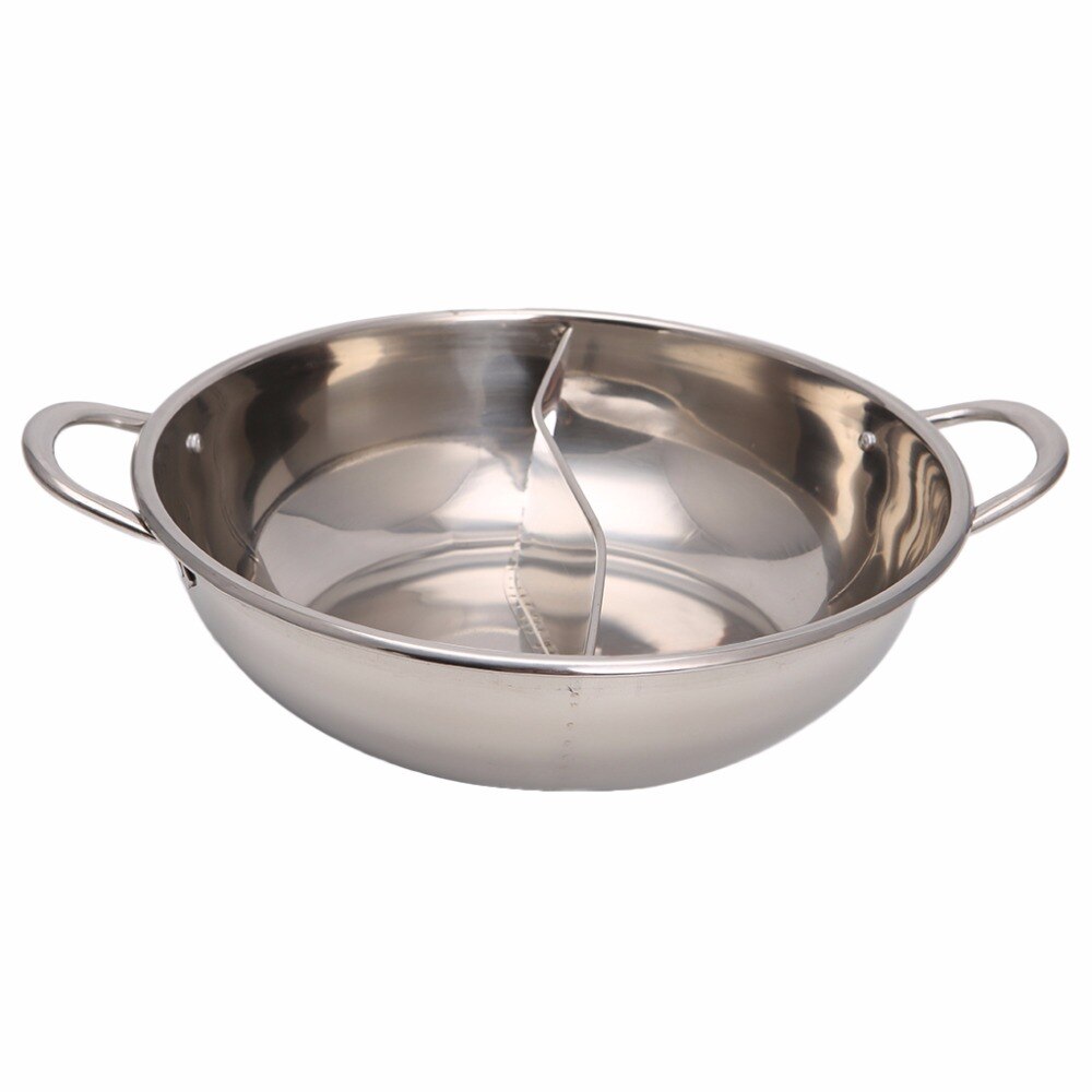 29cm dobbelt opdelt gryde rustfrit stål komfur hjem køkkengrej suppe madlavning værktøj køkken forsyninger