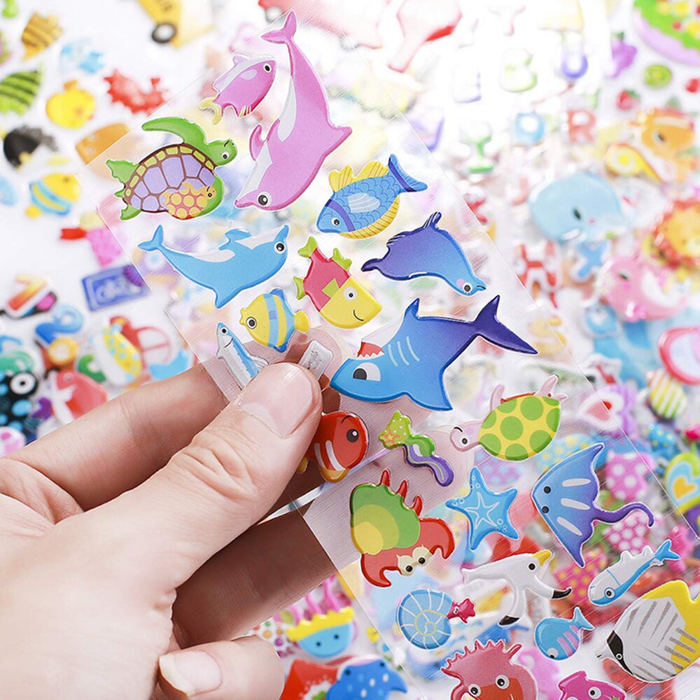 Kids Stickers 40 20 Verschillende Vellen 3D Puffy Bulk Stickers Voor Meisje Jongen Scrapbooking Leraren Dieren Cartoon