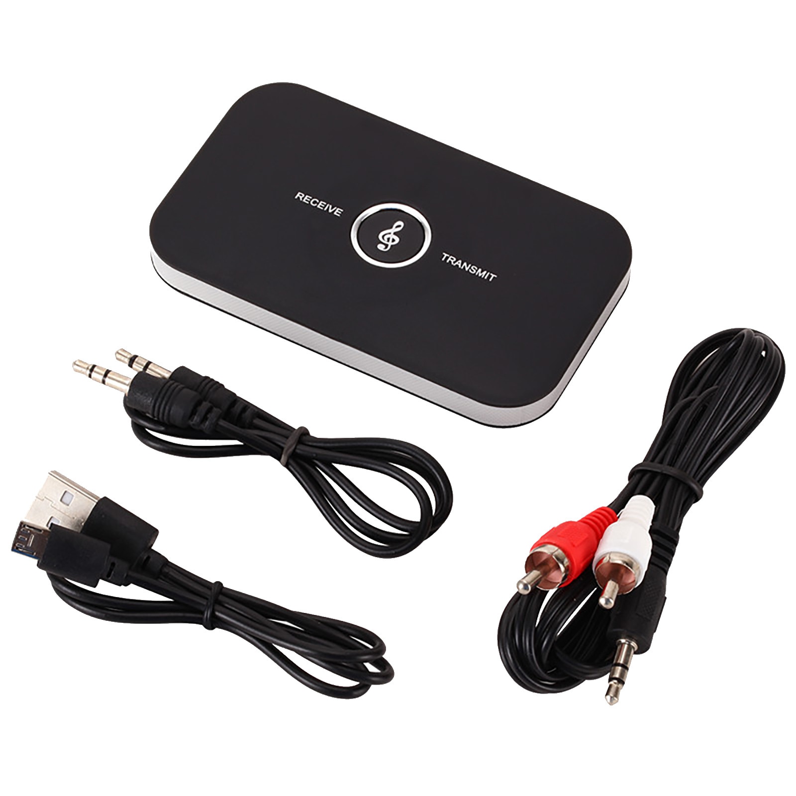2-IN-1 Bluetooth Transmitter Receiver Wireless Audio Adapter For PC TV Headphone Car With 3.5mm 3.5 AUX Music Receiver Sender
