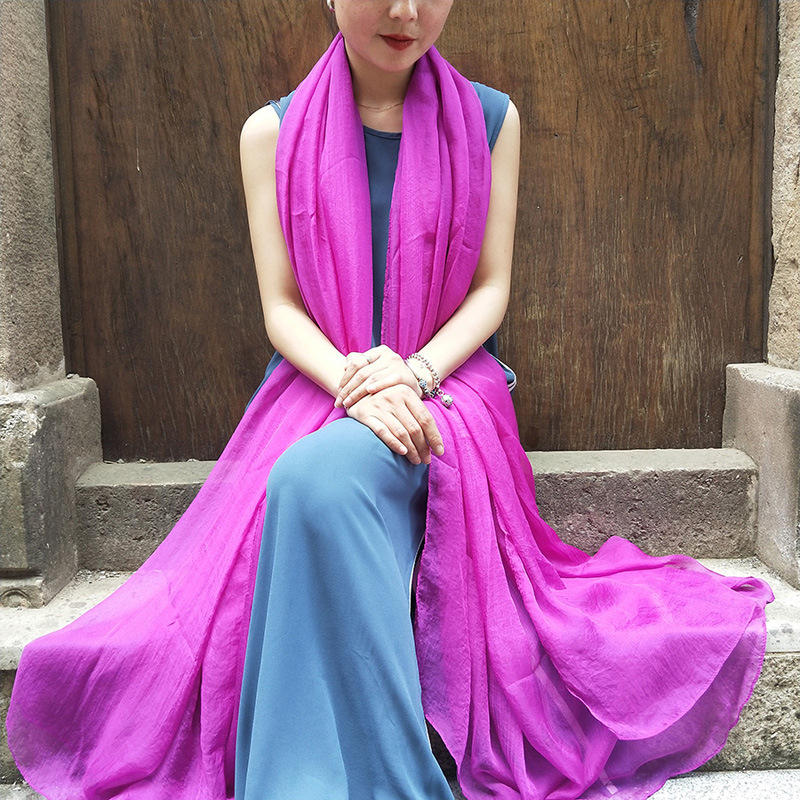 13 farver kvinder tørklæde overdimensioneret solid solbeskyttelse sjal blødt chiffon strand boheme silketørklæde kvinder sommer tyndt sjal