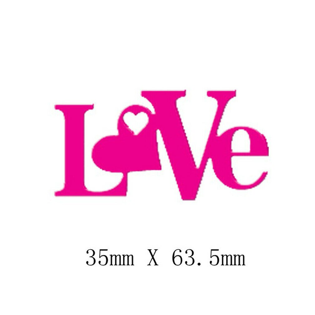 gemischt Herz LIEBE knapp Geburtstag Scrapbooking Schneiden Stirbt DIY Scrapbooking Papier Karten freundlicher Handwerk Dekor Sterben-Cutter: Stil 8